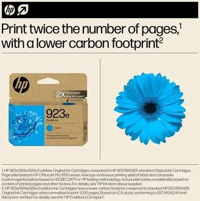 Alt view image 7 of 7 - HP 923E 4K0T4LN Cyan Original Ink Cartridge