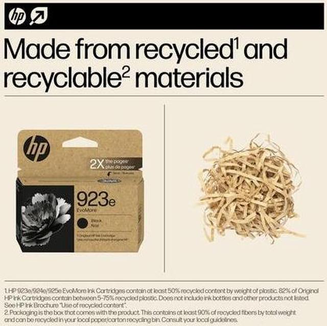 Alt view image 8 of 8 - HP 923E EVOMORE BLACK ORIGINAL INK CARTRIDGE, 4K0T7LN