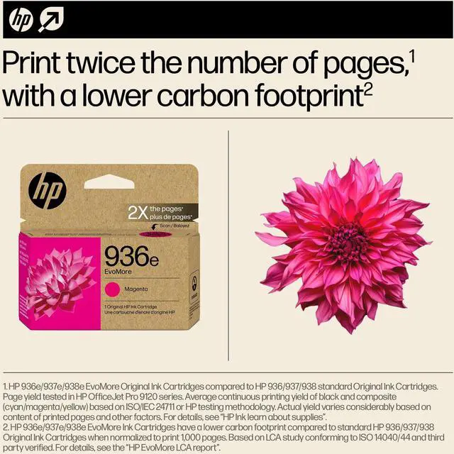 Alt view image 6 of 8 - HP 936e EvoMore Magenta Original Ink Cartridge, 1,650 pages, 4S6V4LN