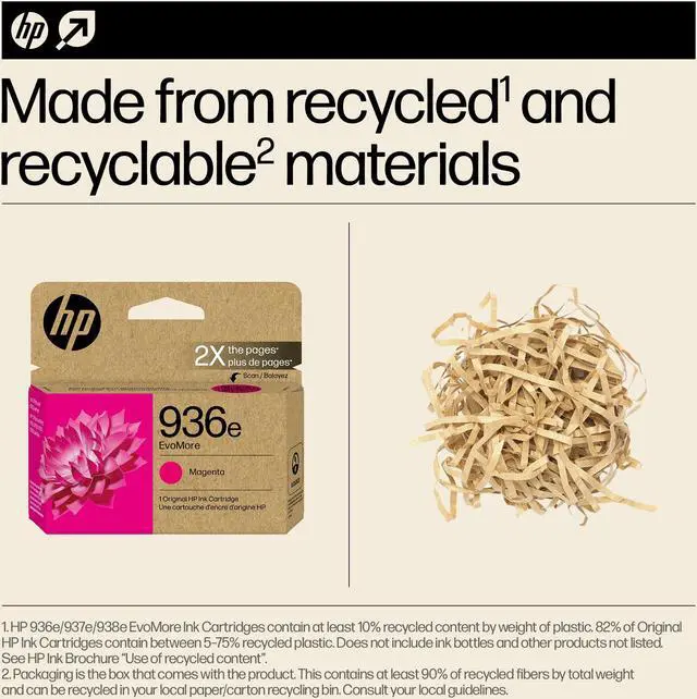 Alt view image 7 of 8 - HP 936e EvoMore Magenta Original Ink Cartridge, 1,650 pages, 4S6V4LN