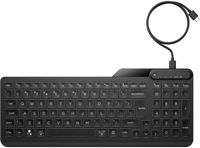 Main image of HP 405 Multi-Device Backlit Wired Keyboard