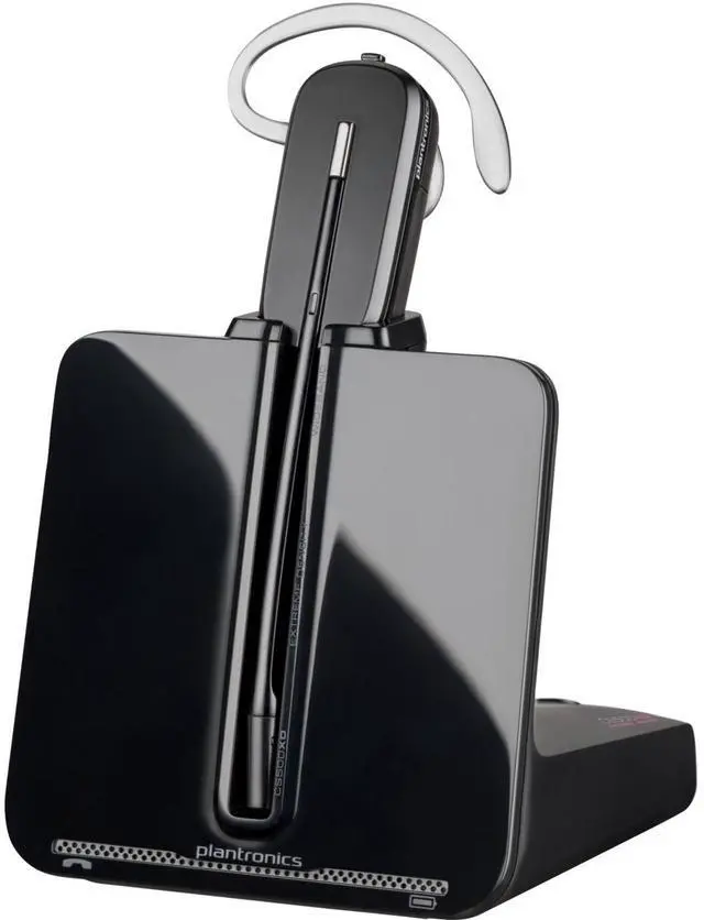 Alt view image 14 of 16 - Poly CS540A DECT 1920-1930 MHz Headset TAA - Mono - Wireless - DECT 6.0 - 393.7 ft - Over-the-ear, Over-the-head - Monaural - In-ear - Noise Cancelling Microphone - Noise Canceling - Black - TAA Compl