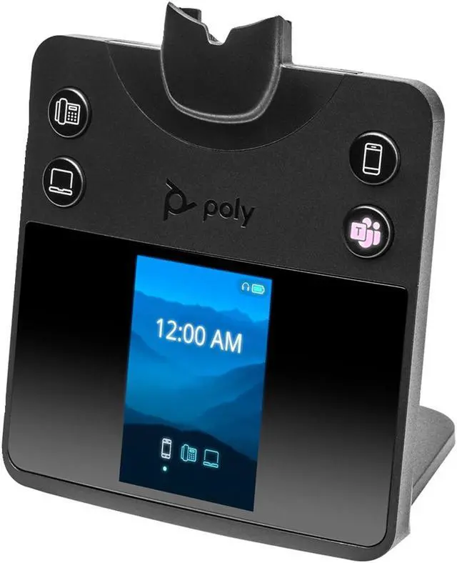Alt view image 8 of 12 - HP Poly Savi 8420 Office Stereo Microsoft Teams Certified DECT 1920-1930 MHz Headset Model 8L7F5AA#ABA