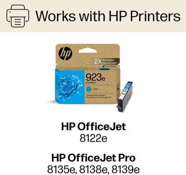 Alt view image 4 of 7 - HP 923E 4K0T4LN Cyan Original Ink Cartridge