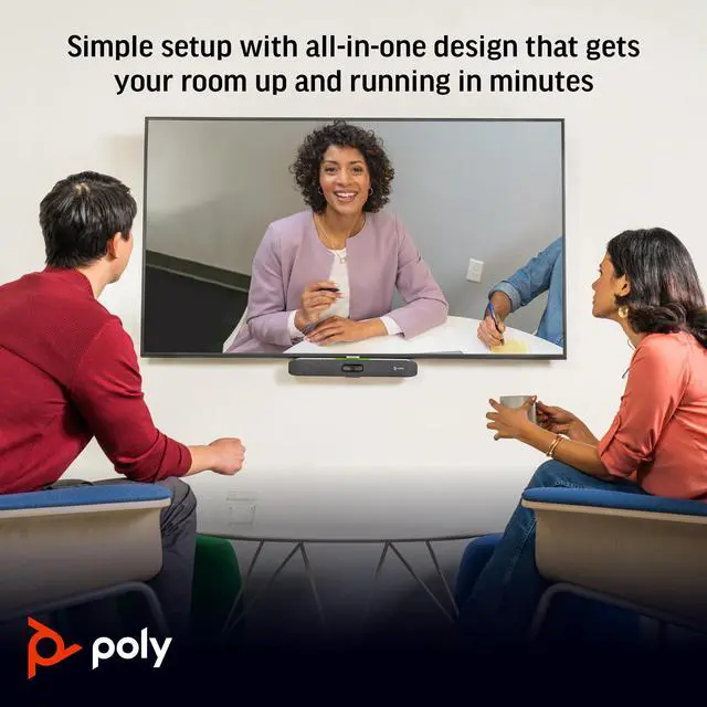 Alt view image 18 of 19 - HP Poly Studio X30 All-In-One Video Bar, Equipment for Small conference spaces | 83Z45AA#ABA