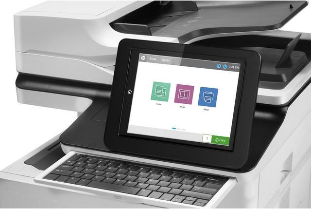 Alt view image 12 of 17 - HP LaserJet Enterprise Flow MFP M634h Laser Printer, Black And White Mobile