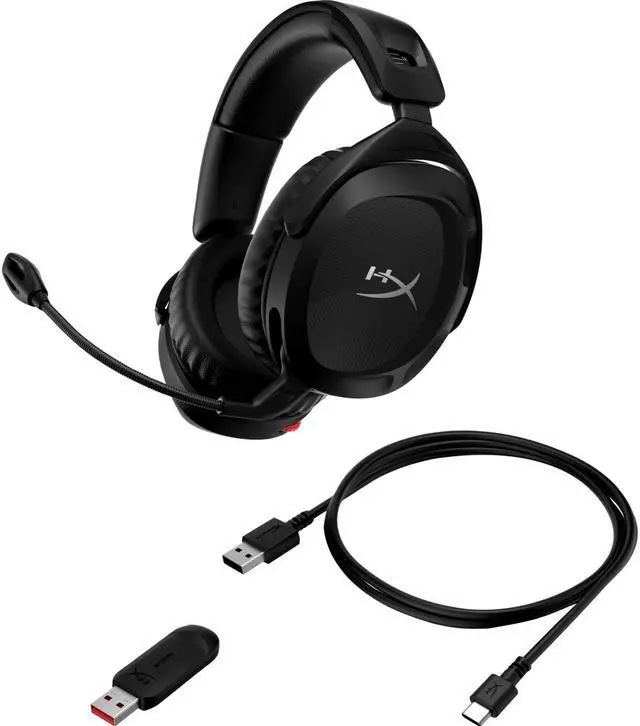 Alt view image 11 of 15 - HyperX Cloud Stinger 2 - Wireless Gaming Headset – Compatible with PC. Noise-cancelling Swivel-to-mute Microphone, Comfortable Memory Foam, UP to 20 hours of battery life, Black