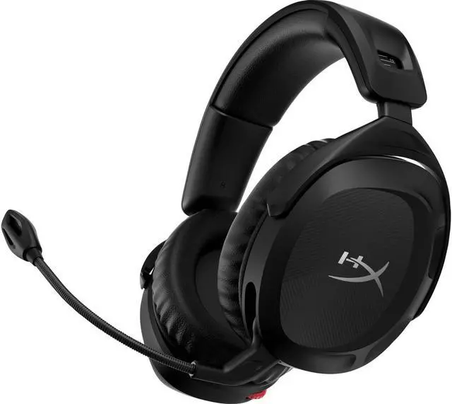 Alt view image 12 of 15 - HyperX Cloud Stinger 2 - Wireless Gaming Headset – Compatible with PC. Noise-cancelling Swivel-to-mute Microphone, Comfortable Memory Foam, UP to 20 hours of battery life, Black