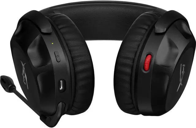 Alt view image 15 of 15 - HyperX Cloud Stinger 2 - Wireless Gaming Headset – Compatible with PC. Noise-cancelling Swivel-to-mute Microphone, Comfortable Memory Foam, UP to 20 hours of battery life, Black