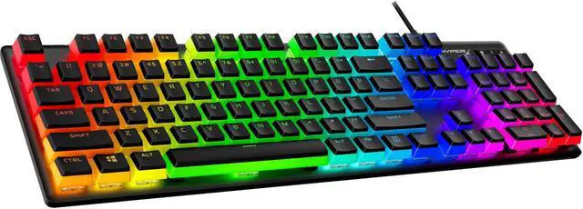 Alt view image 2 of 7 - HyperX Pudding Keycaps 2 - Full Key Set - PBT - Black (US Layout)