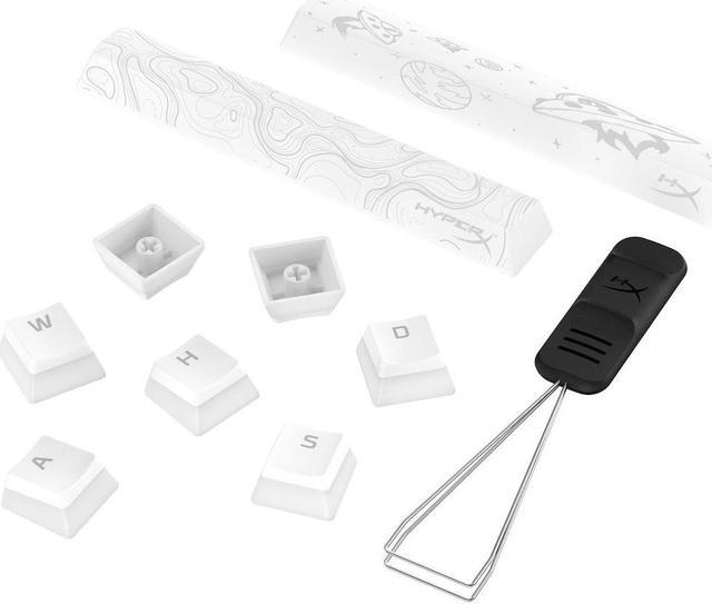 Alt view image 6 of 6 - HyperX Pudding Keycaps 2 - Full Key Set - PBT - White (US Layout)