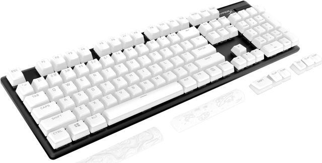 Alt view image 3 of 6 - HyperX Pudding Keycaps 2 - Full Key Set - PBT - White (US Layout)