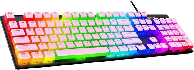 Alt view image 2 of 6 - HyperX Pudding Keycaps 2 - Full Key Set - PBT - Pink (US Layout)