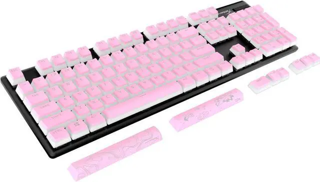 Alt view image 3 of 6 - HyperX Pudding Keycaps 2 - Full Key Set - PBT - Pink (US Layout)
