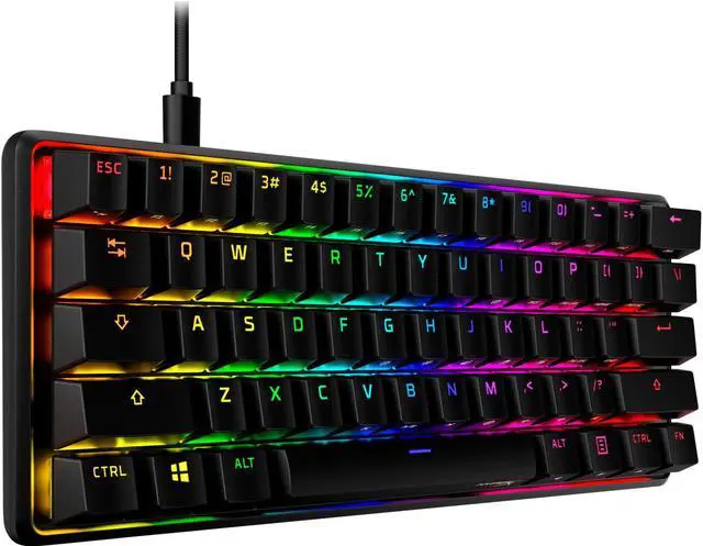 Alt view image 20 of 20 - HyperX Alloy Origins 60 - Mechanical Gaming Keyboard - HX Aqua - US Layout