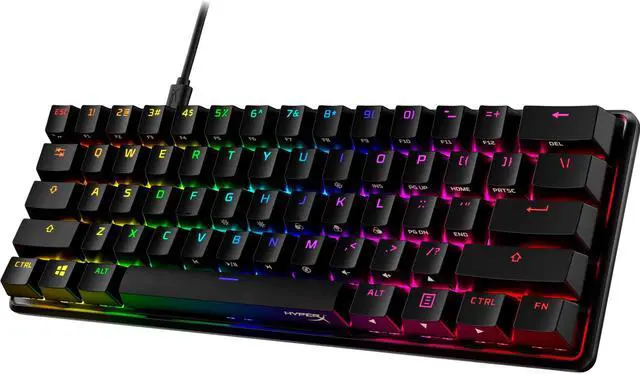 Alt view image 18 of 20 - HyperX Alloy Origins 60 - Mechanical Gaming Keyboard - HX Aqua - US Layout