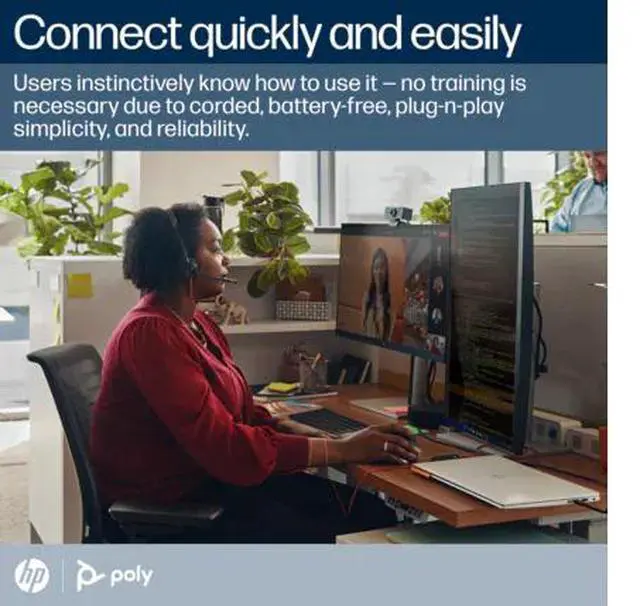 Alt view image 7 of 10 - Poly Blackwire 3320 Stereo Microsoft Teams Certified USB-C Headset + USB-C/A Adapter - Microsoft Teams Certification - Stereo - USB Type C, Mini-phone (3.5mm) - Wired - 32 Ohm - On-ear - Binaural - Ea