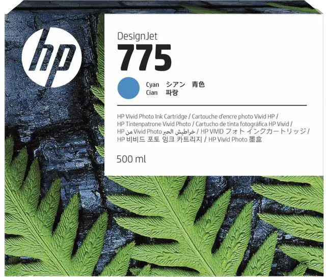 Alt view image 4 of 4 - HP 775 500-ml Cyan Ink Cartridge, 1XB17A
