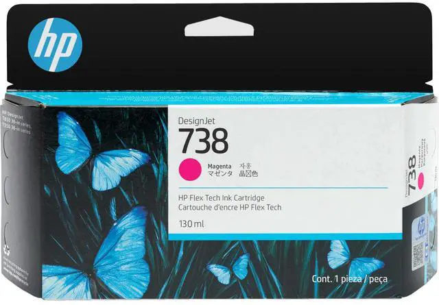Alt view image 2 of 8 - HP 738 130-ML MAGENTA DESIGNJET INK