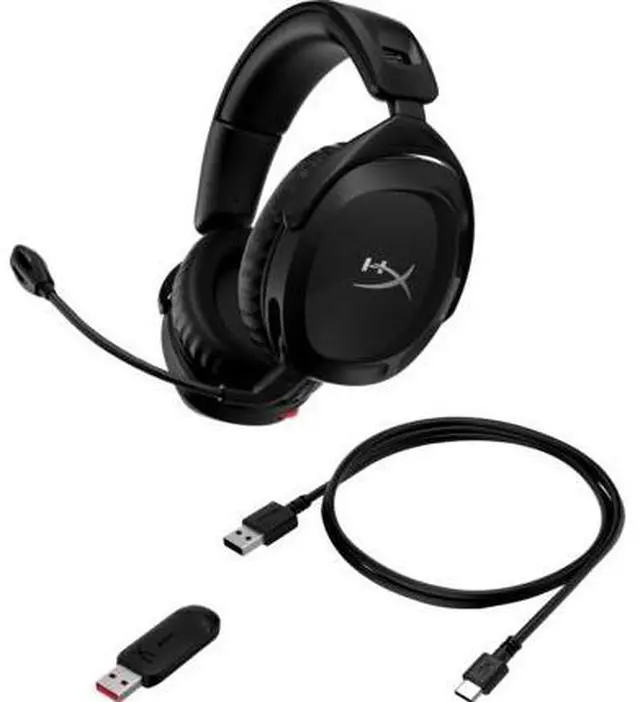 Alt view image 11 of 15 - HyperX Cloud Stinger 2 - Wireless Gaming Headset – Compatible with PC. Noise-cancelling Swivel-to-mute Microphone, Comfortable Memory Foam, UP to 20 hours of battery life, Black