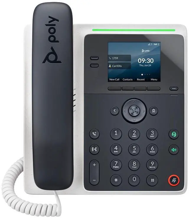 Alt view image 8 of 10 - HP Poly Edge E100 IP Phone Corded - Desktop, Wall Mountable | 82M86AA
