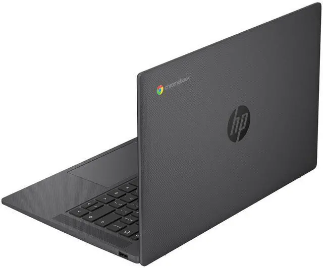 Alt view image 6 of 6 - HP Chromebook 14 inch HD Display Laptop | Intel Processor N100 | Intel UHD Graphics | WIFI | Grey | 8GB RAM | 128GB SSD |Chrome OS |Bundle with Grey Bag