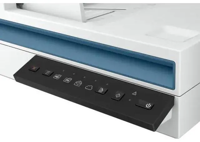 Alt view image 2 of 7 - HP 20G05A#BGJ 24-bit (external), 48-bit (internal) CIS Up to 600 x 600 dpi (color and mono, ADF); Up to 1200 x 1200 dpi (color and mono, flatbed) ScanJet Pro 2600 f1 Scanner