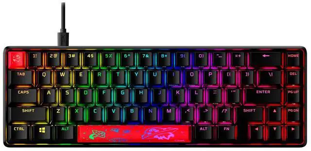 Alt view image 13 of 14 - HyperX Mechanical Gaming Keyboard HX Aqua US Layout 4P5D6AA