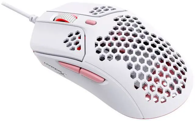 Alt view image 11 of 12 - HyperX - Pulsefire Haste Wired Optical Gaming Mouse with RGB Lighting - White and pink