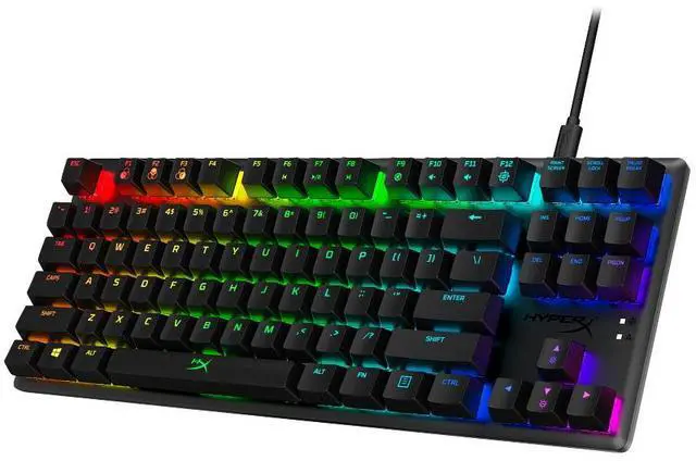 Alt view image 11 of 20 - HyperX 4P5P3AA Alloy Origins Core Mechanical Gaming Keyboard