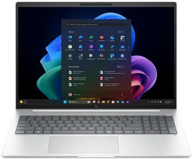 Main image of HP EliteBook Laptop Computer 16" WUXGA Touch Screen AMD Ryzen AI 5 32 GB