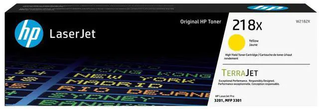 Main image of HP 218X High Yield Yellow Original LaserJet Toner Cartridge, ~2,500 pages