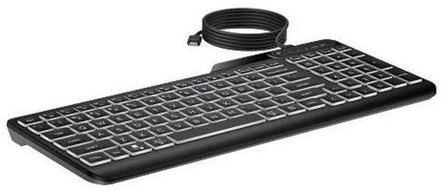 Alt view image 4 of 7 - HP 400 Backlit Wired Keyboard