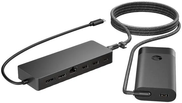 Alt view image 5 of 9 - HP Universal USB-C Hub and Laptop Charger Combo