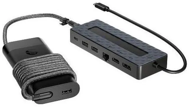 Alt view image 8 of 9 - HP Universal USB-C Hub and Laptop Charger Combo
