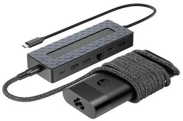 Alt view image 7 of 9 - HP Universal USB-C Hub and Laptop Charger Combo