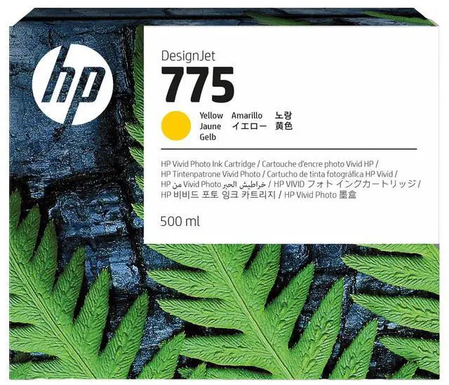Main image of HP 775 500-ml Yellow Ink Cartridge, 1XB19A