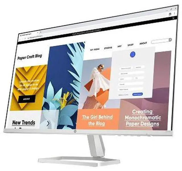 Alt view image 2 of 9 - HP Series 5 27 inch FHD White Monitor - 527sw 27" FHD (1920 x 1080) 48-100 Hz