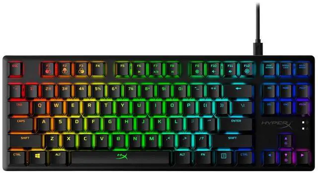 Alt view image 8 of 20 - HyperX 4P5P3AA Alloy Origins Core Mechanical Gaming Keyboard