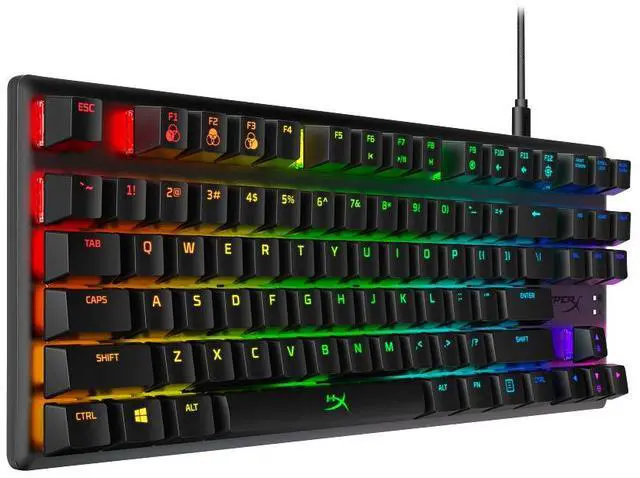 Alt view image 12 of 20 - HyperX 4P5P3AA Alloy Origins Core Mechanical Gaming Keyboard