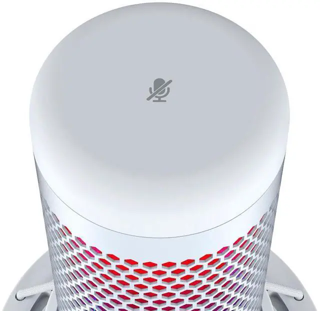 Alt view image 7 of 13 - HyperX QuadCast S - USB Microphone (White-Grey) - RGB Lighting
