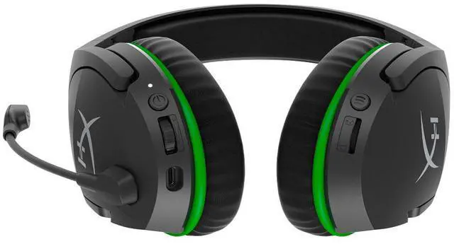 Alt view image 14 of 20 - HyperX CloudX Stinger Core - Wireless Gaming Headset (Black-Green) - Xbox