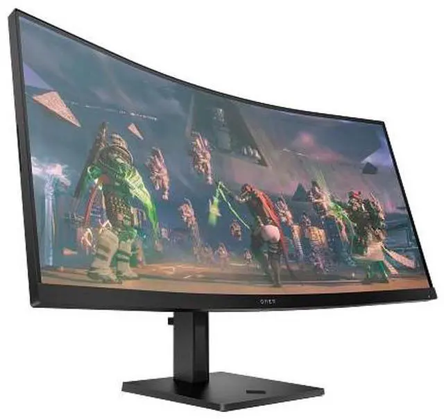 Alt view image 6 of 20 - OMEN by HP 34 inch WQHD 165Hz Curved Gaming Monitor - OMEN 34c 34" WQHD (3440 x