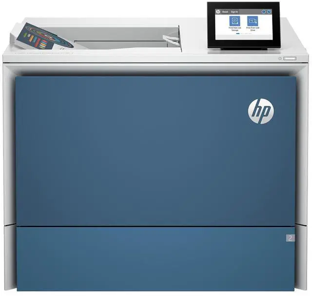 Alt view image 3 of 9 - HP LaserJet Enterprise 6701dn Desktop Wireless Color Laser Printer 58M42A