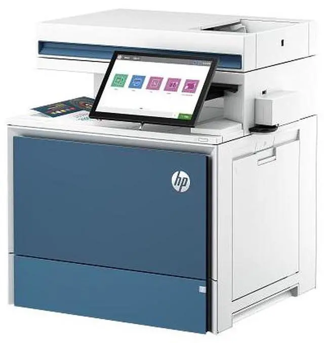 Alt view image 3 of 10 - HP Color LaserJet Enterprise Flow MFP 5800zf Laser Printer, Color Mobile Print,