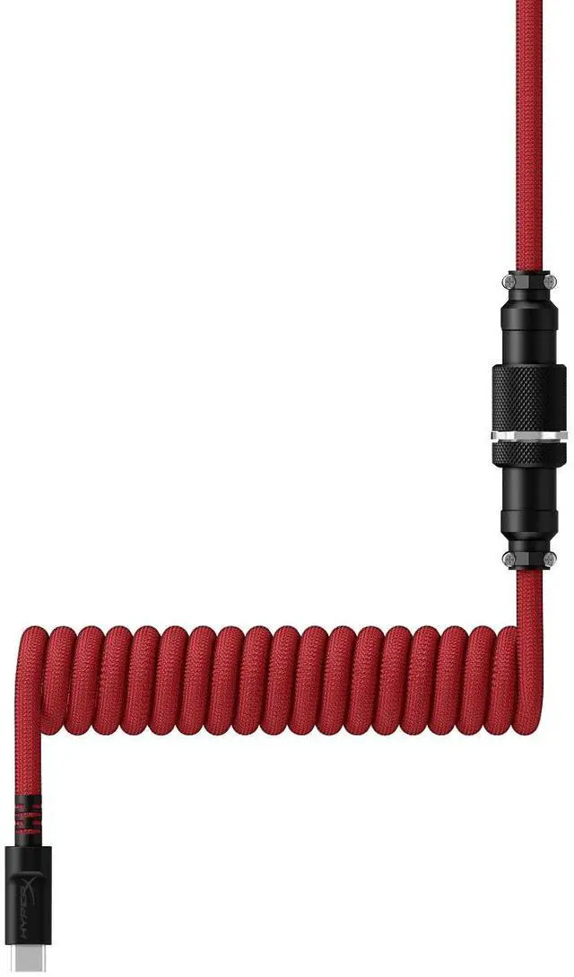 Alt view image 4 of 7 - HyperX USB-C Coiled Cable Red-Black