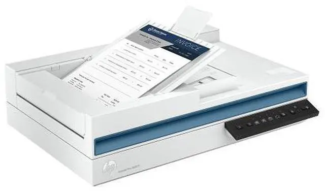 Alt view image 6 of 7 - HP 20G05A#BGJ 24-bit (external), 48-bit (internal) CIS Up to 600 x 600 dpi (color and mono, ADF); Up to 1200 x 1200 dpi (color and mono, flatbed) ScanJet Pro 2600 f1 Scanner
