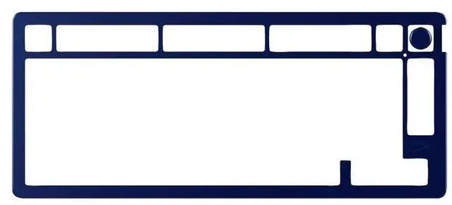 Main image of HyperX Alloy Rise Top Plate - Navy Blue