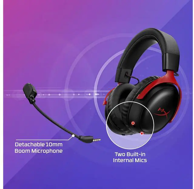 Alt view image 2 of 7 - HyperX Cloud III S Wireless - Gaming Headset (Black)