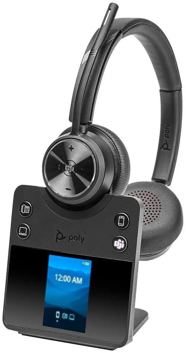 Alt view image 2 of 9 - Poly Savi 7420 Office Stereo Microsoft Teams Certified DECT Headset 8L583AA#ABA
